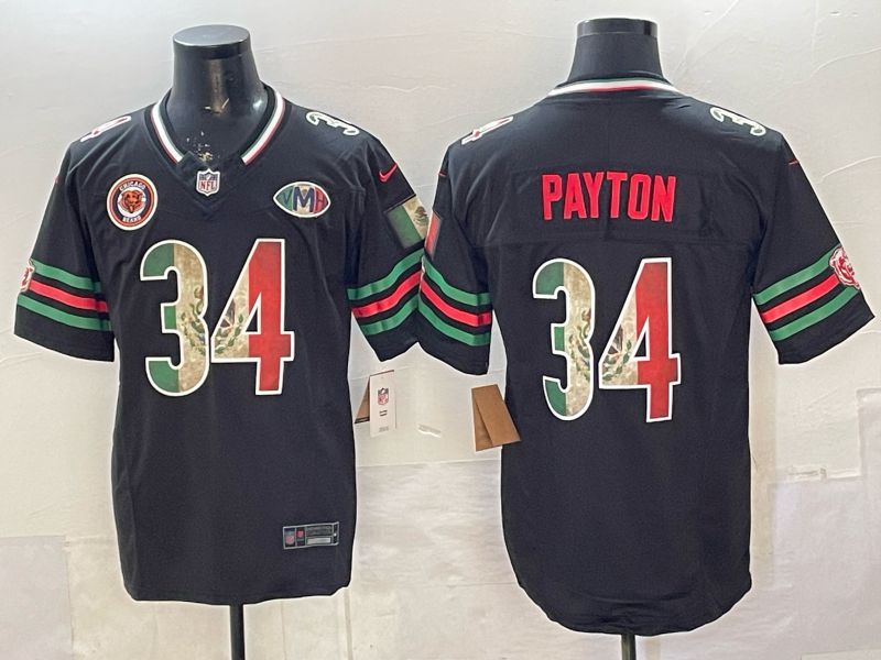 Men 2026 Chicago Bears #34 Payton black 3th generations Nike Limited NFL Jersey style 003->chicago bears->NFL Jersey